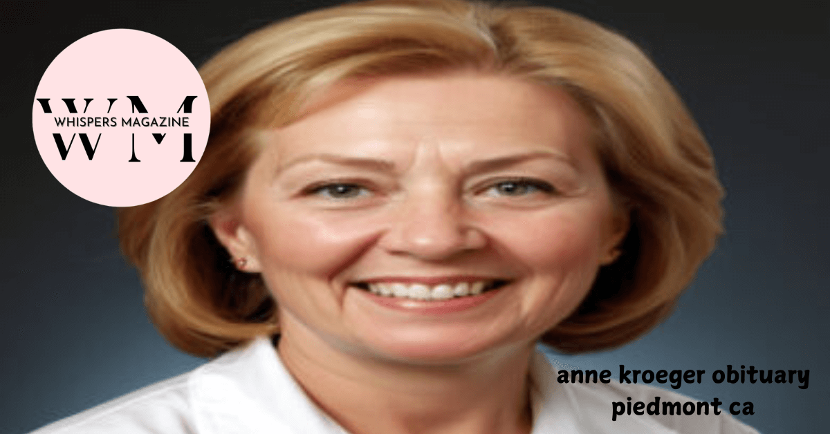 anne kroeger obituary piedmont ca